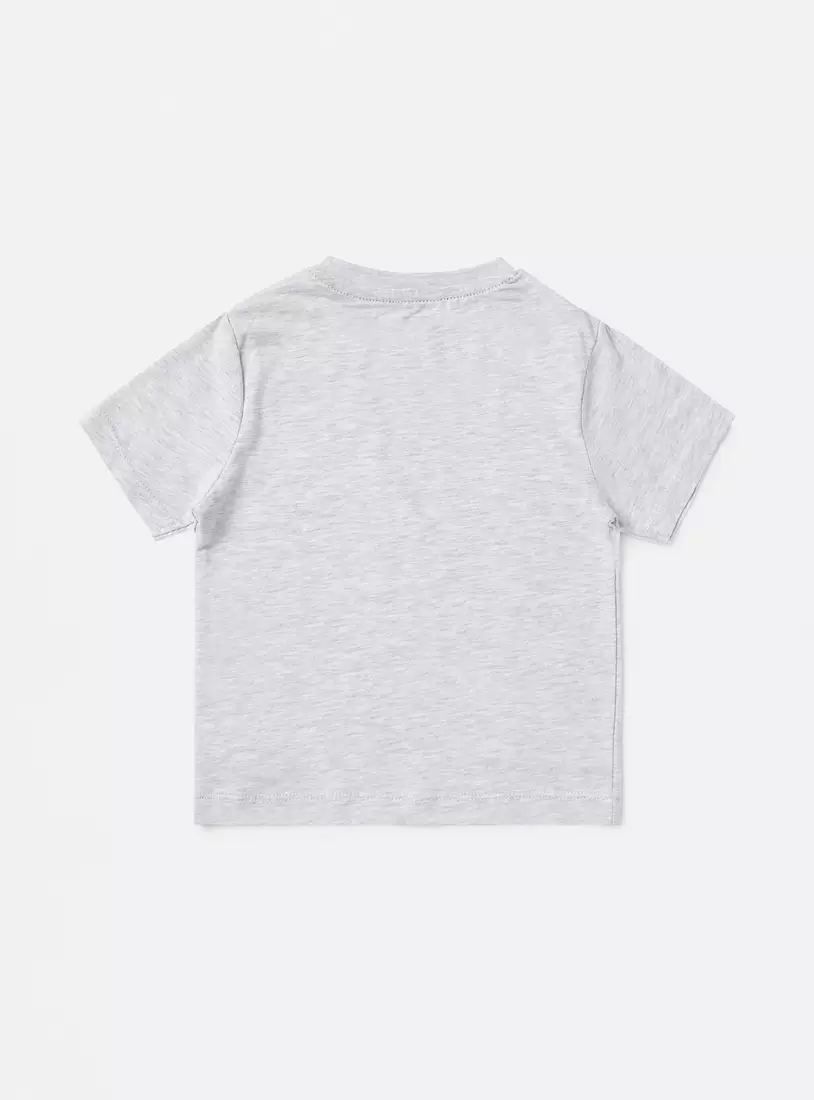 Plain BCI Cotton T-shirt with Round Neck and Short Sleeves-2