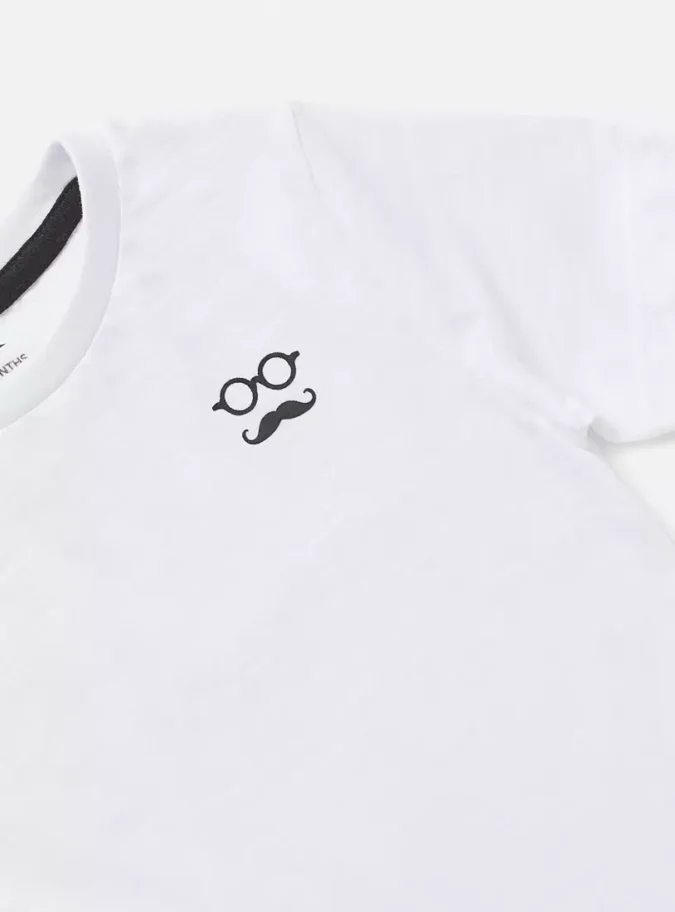 Plain BCI Cotton T-shirt with Round Neck and Short Sleeves-3