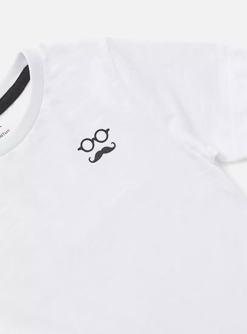 Plain BCI Cotton T-shirt with Round Neck and Short Sleeves-3