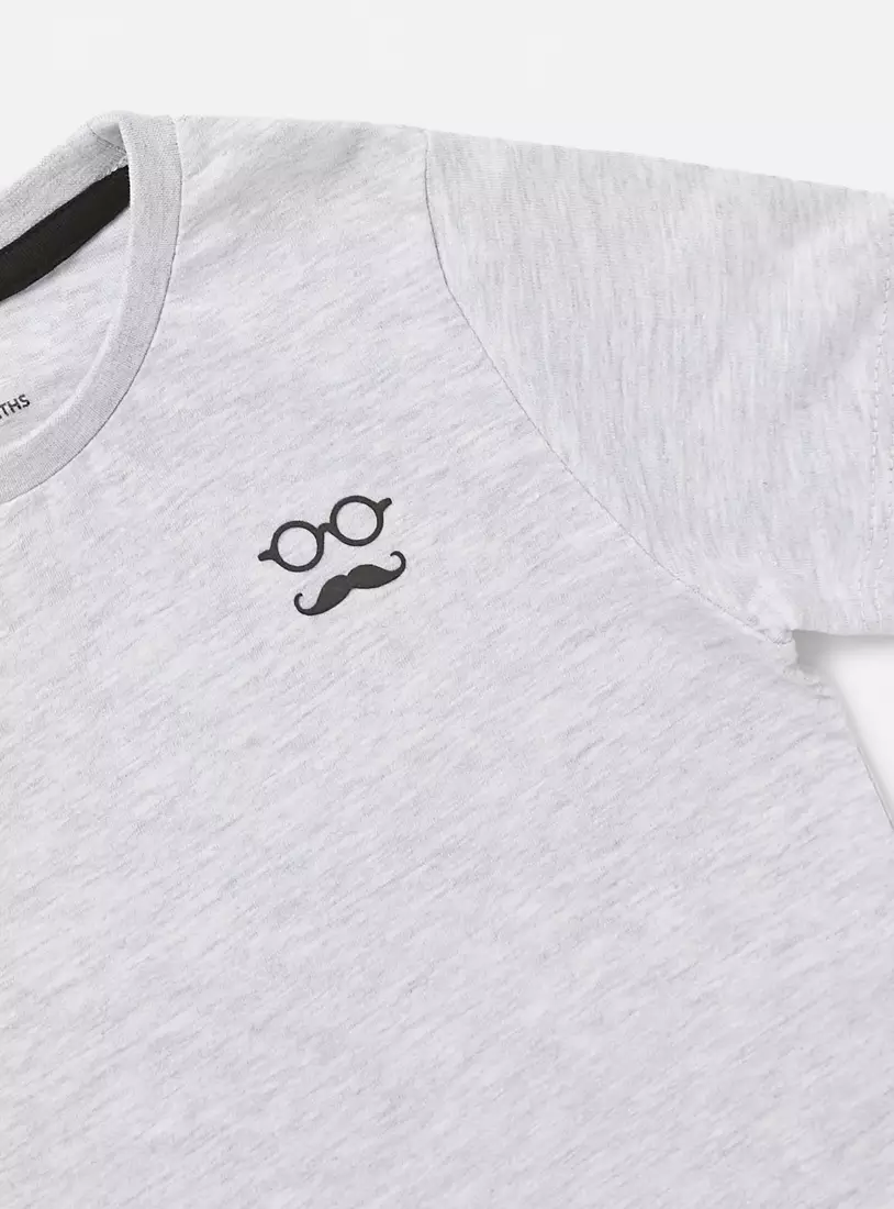 Plain BCI Cotton T-shirt with Round Neck and Short Sleeves-3