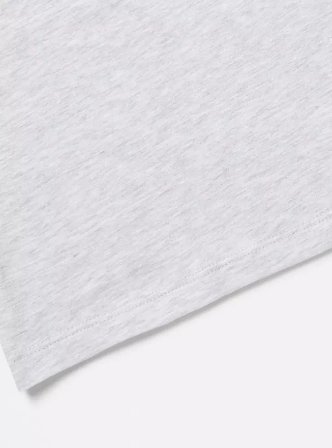 Plain BCI Cotton T-shirt with Round Neck and Short Sleeves-4