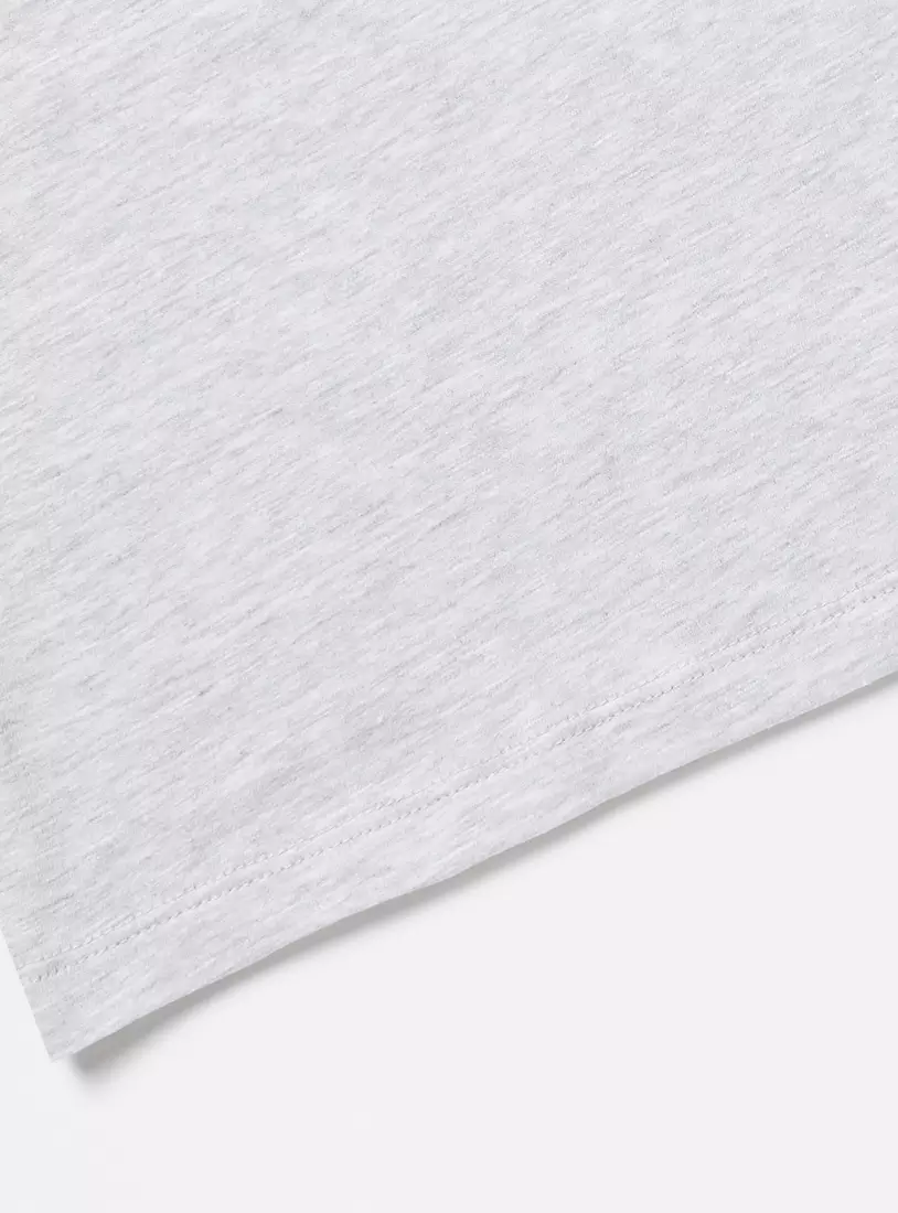 Plain BCI Cotton T-shirt with Round Neck and Short Sleeves-4