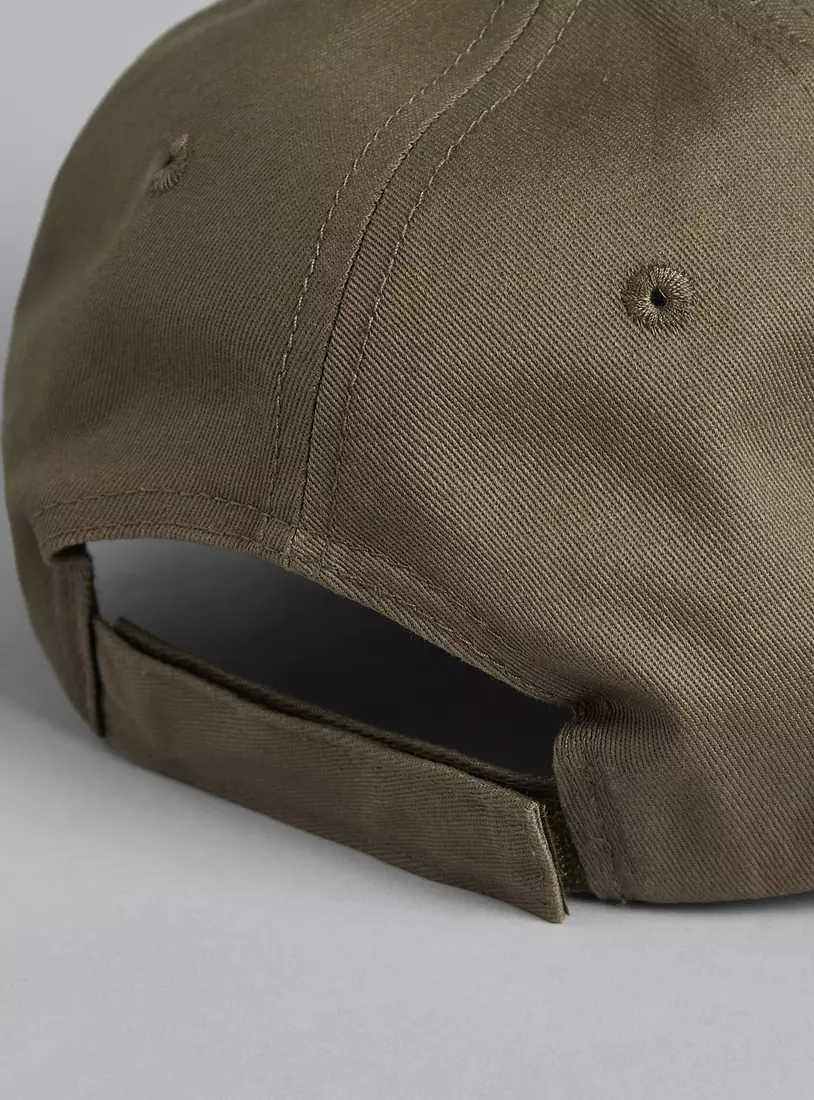 Plain Cap with Hook and Loop Strap Closure-4