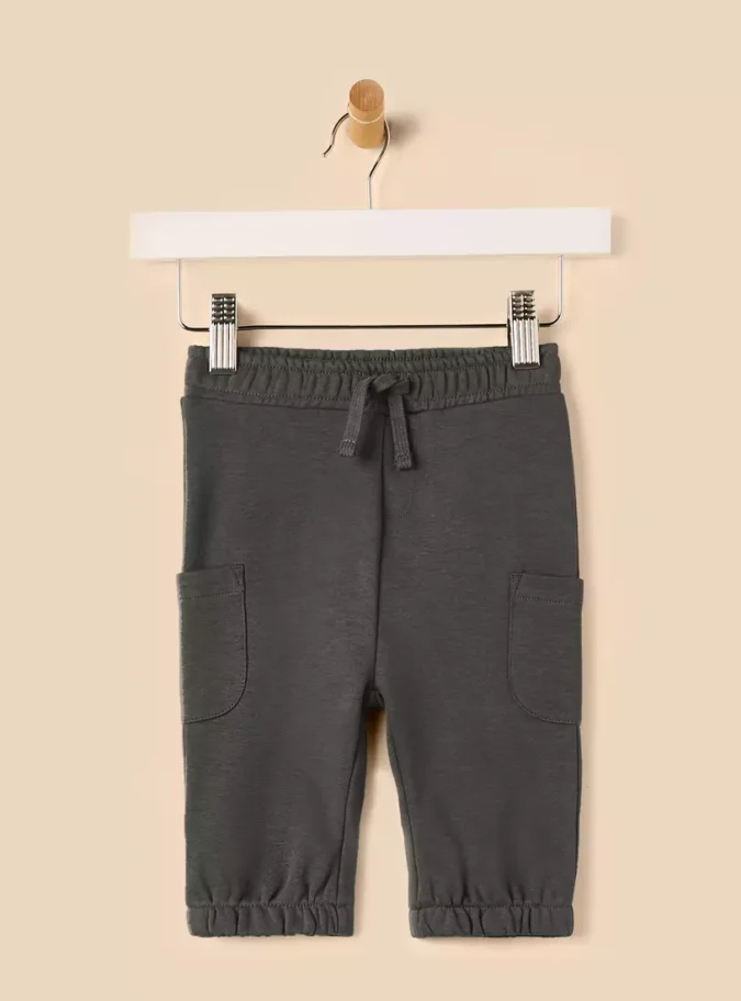 Plain Cargo Joggers-1