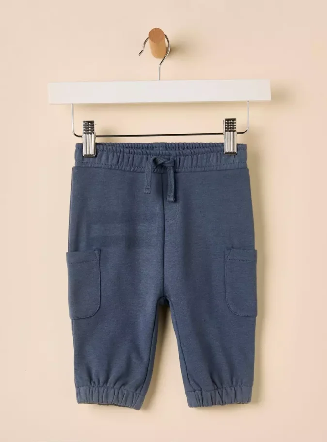 Plain Cargo Joggers-1