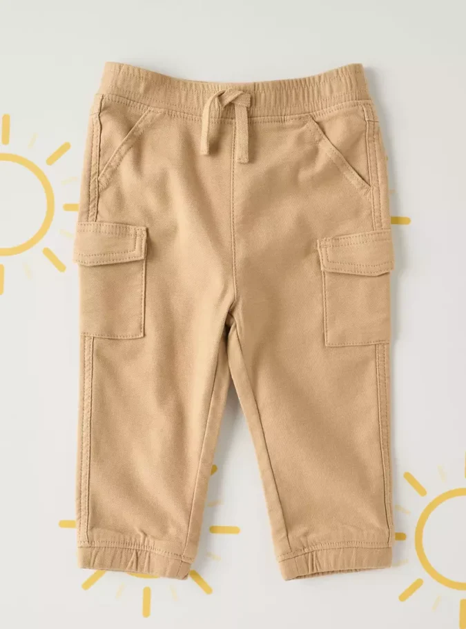 Plain Cargo Joggers-1