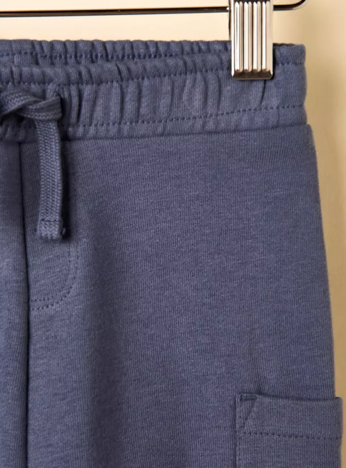 Plain Cargo Joggers-3