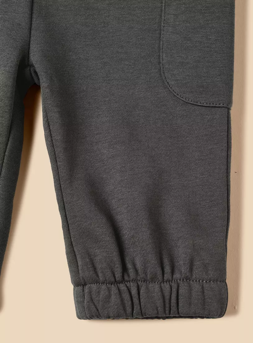 Plain Cargo Joggers-4