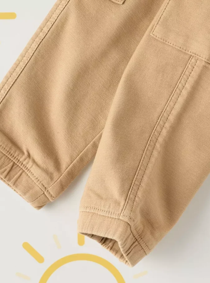 Plain Cargo Joggers-4