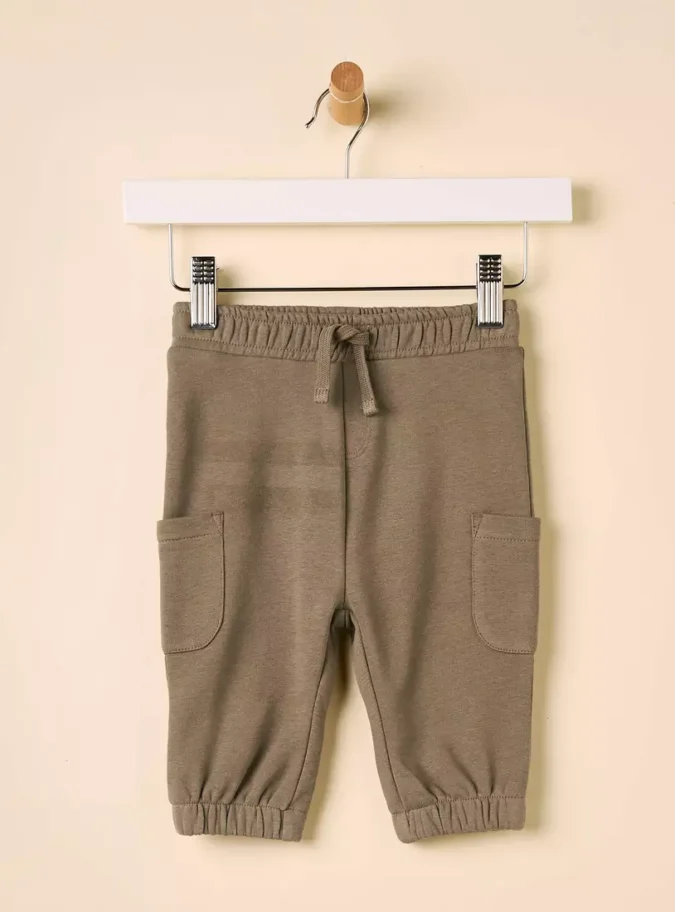 Plain Cargo Joggers-5