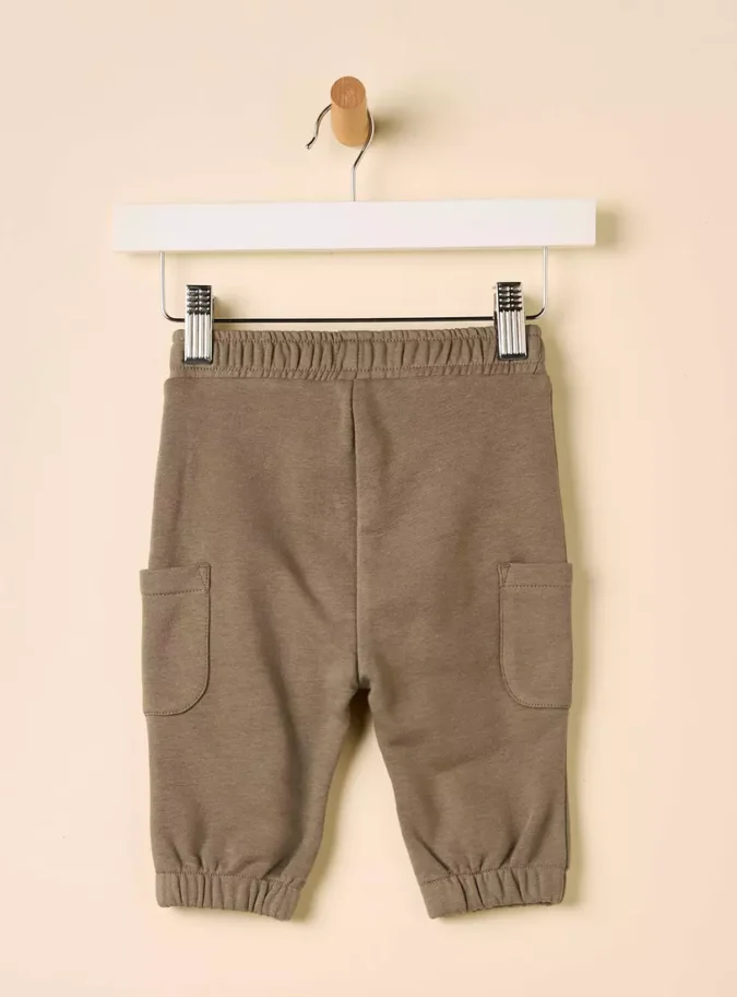 Plain Cargo Joggers-6