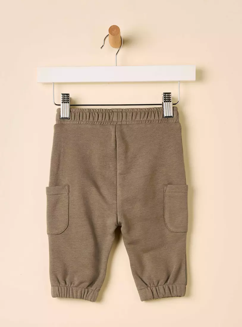 Plain Cargo Joggers-6