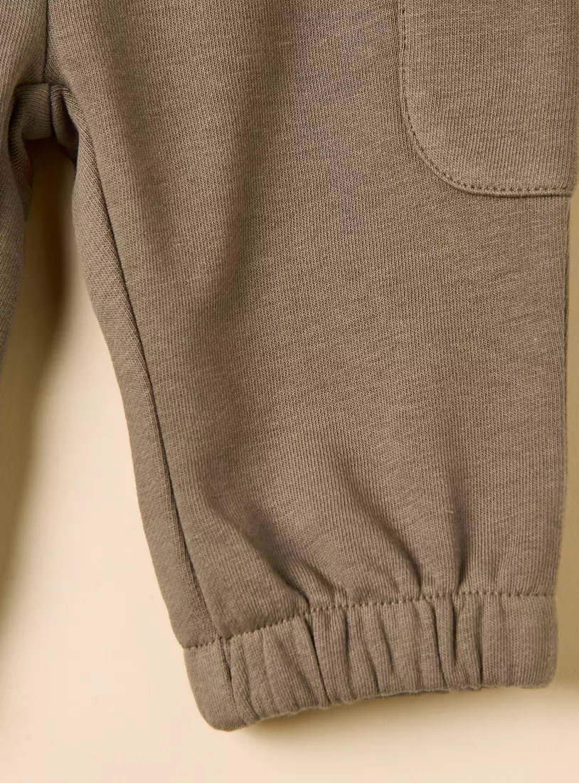 Plain Cargo Joggers-8