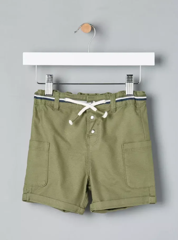 Plain Cargo Shorts-1