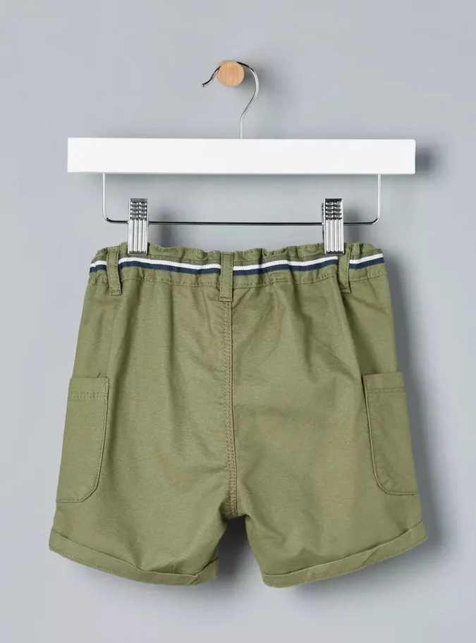 Plain Cargo Shorts-2