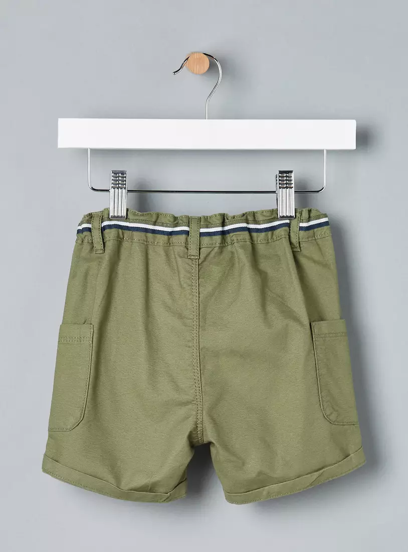 Plain Cargo Shorts-2