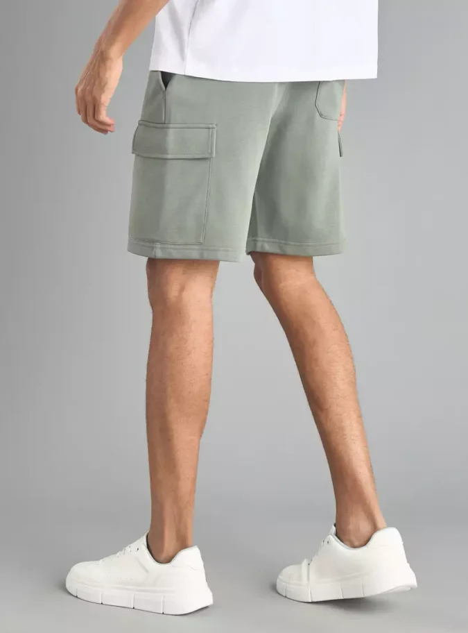 Plain Cargo Shorts-2
