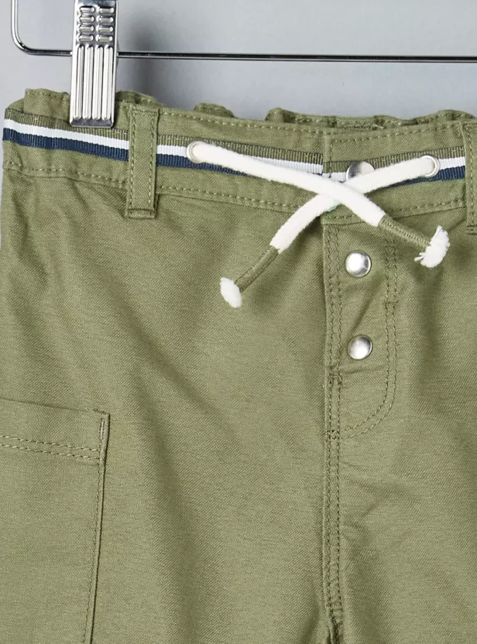 Plain Cargo Shorts-3