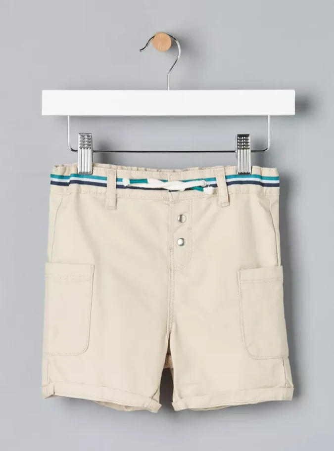 Plain Cargo Shorts-5