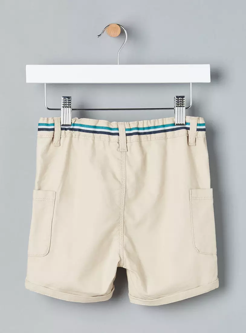 Plain Cargo Shorts-6