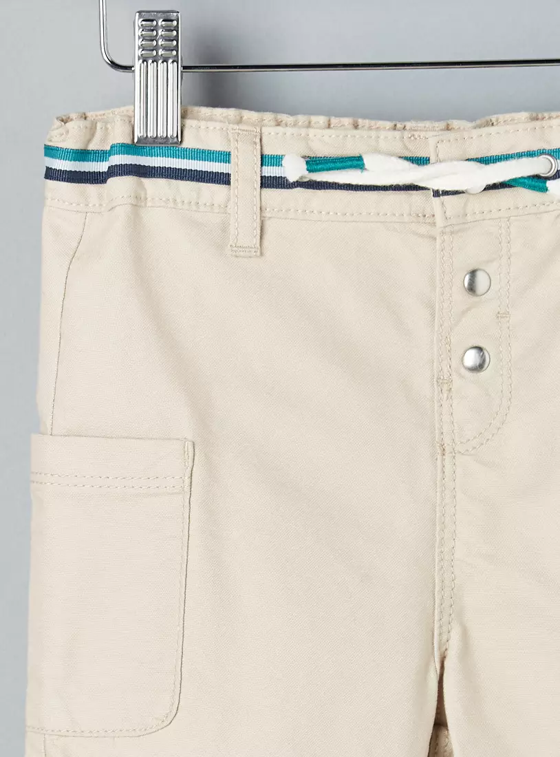 Plain Cargo Shorts-7