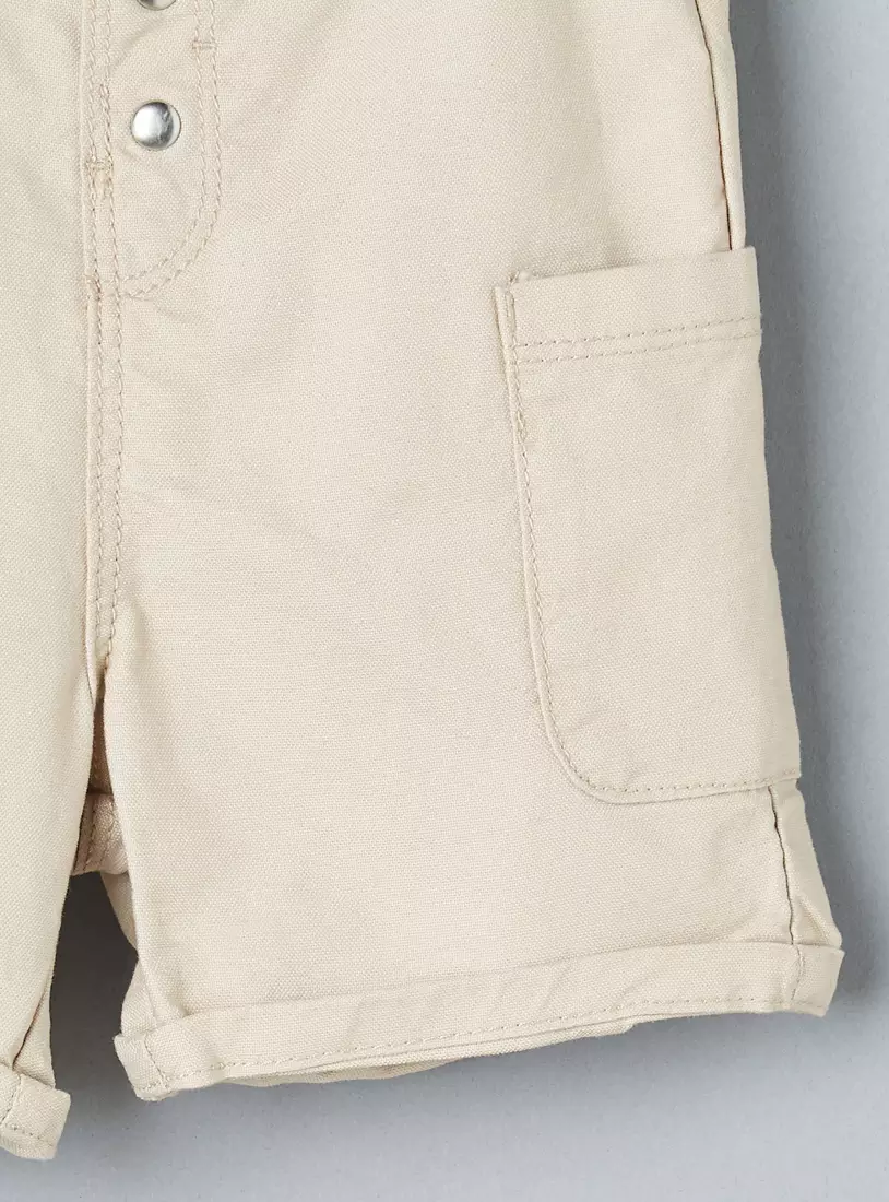 Plain Cargo Shorts-8