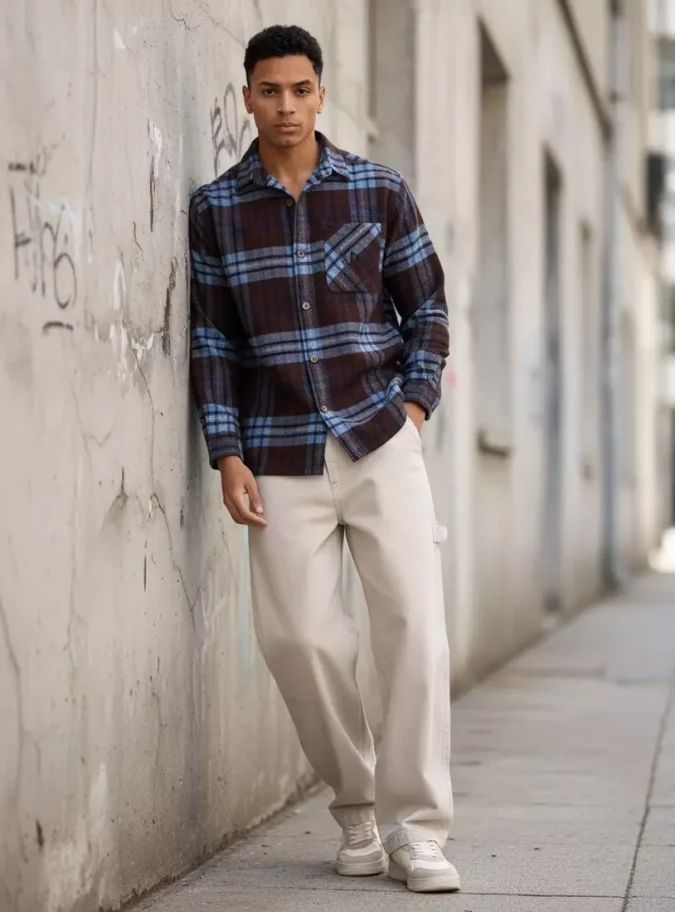 Plain Carpenter Fit Jeans-2