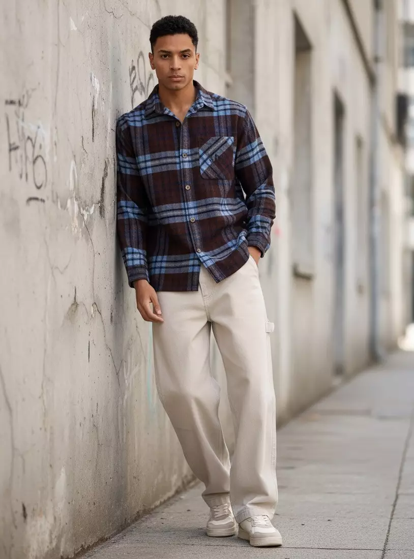 Plain Carpenter Fit Jeans-2