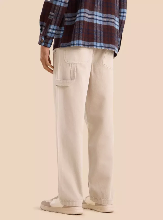 Plain Carpenter Fit Jeans-3