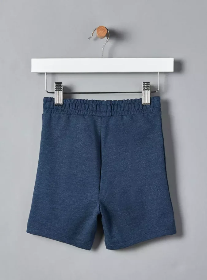 Plain Cotton Terry Shorts-2