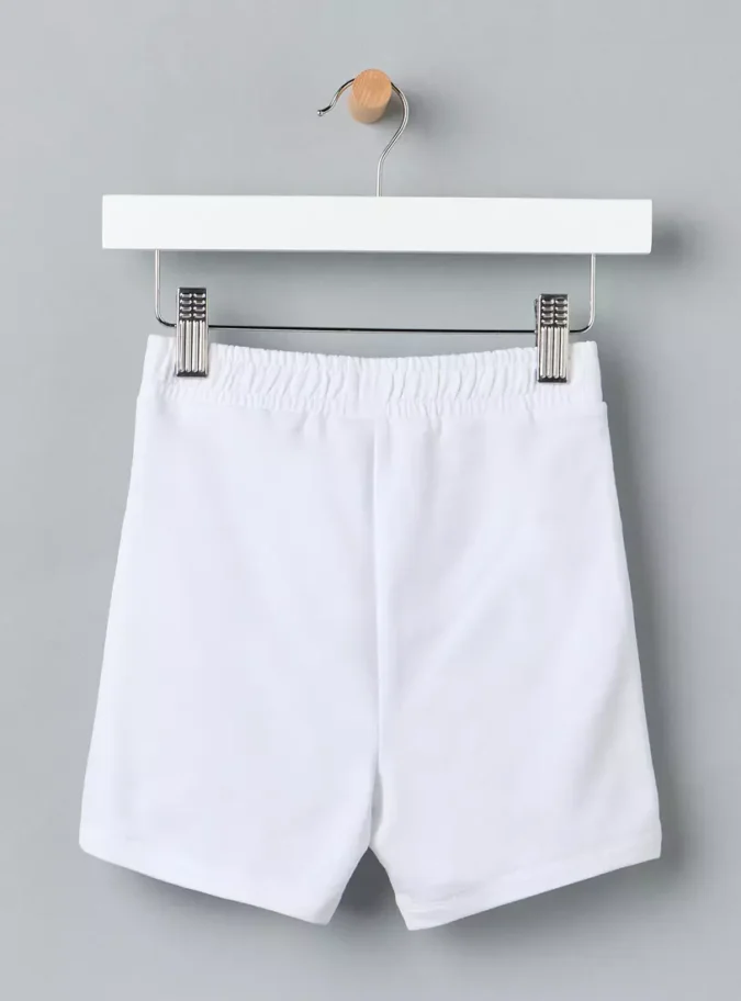 Plain Cotton Terry Shorts-2