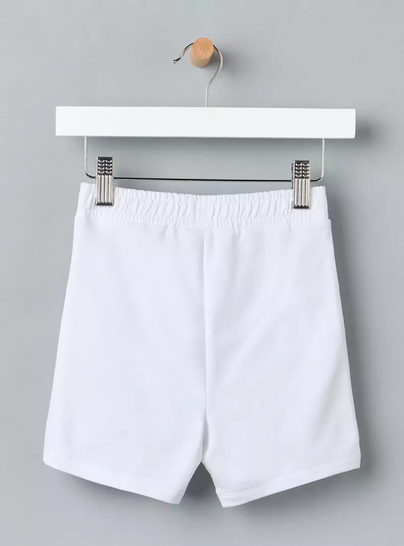 Plain Cotton Terry Shorts-2