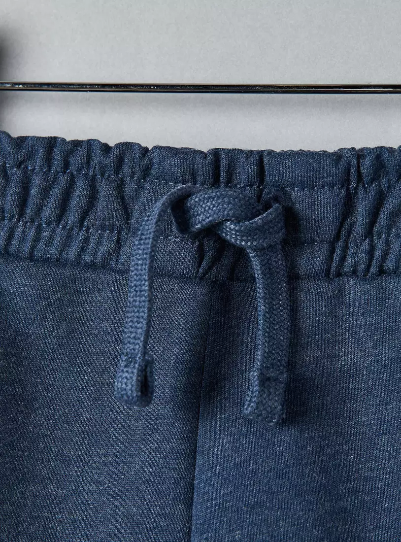 Plain Cotton Terry Shorts-3