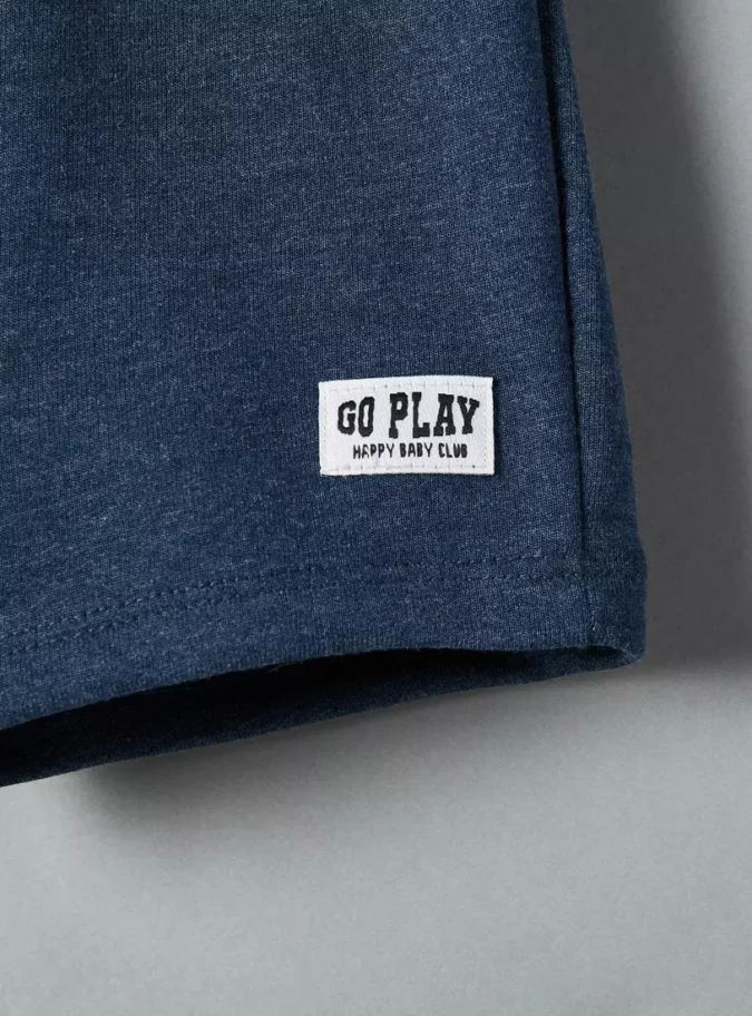 Plain Cotton Terry Shorts-4