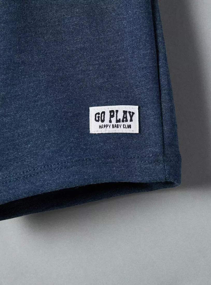 Plain Cotton Terry Shorts-4