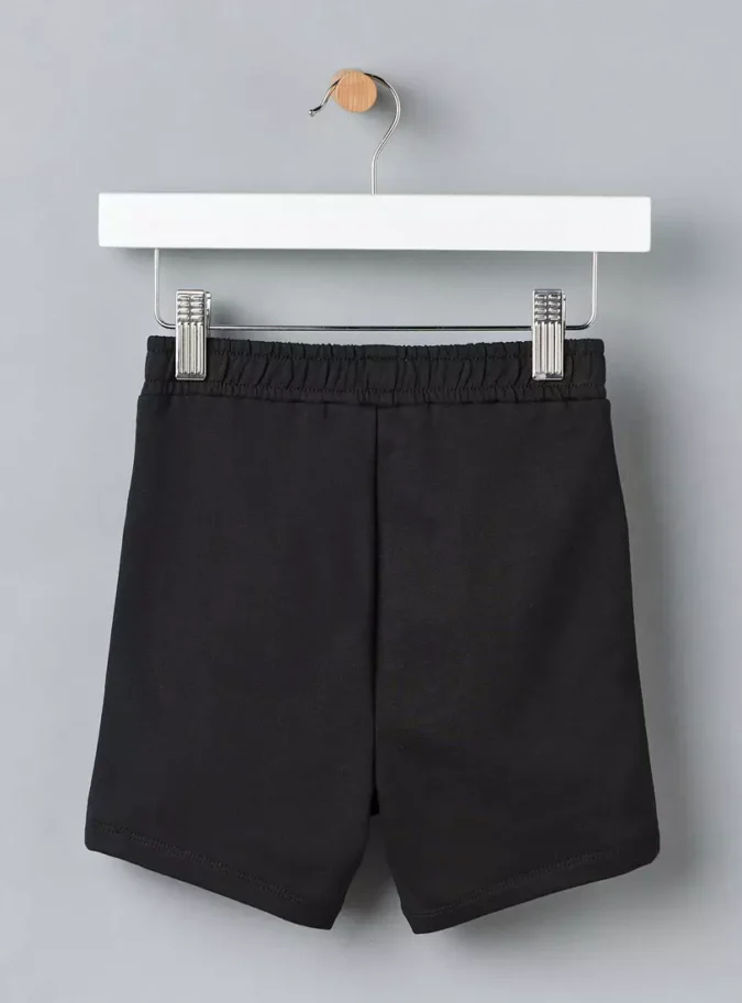 Plain Cotton Terry Shorts-6