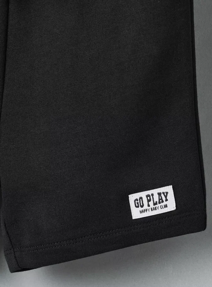 Plain Cotton Terry Shorts-8