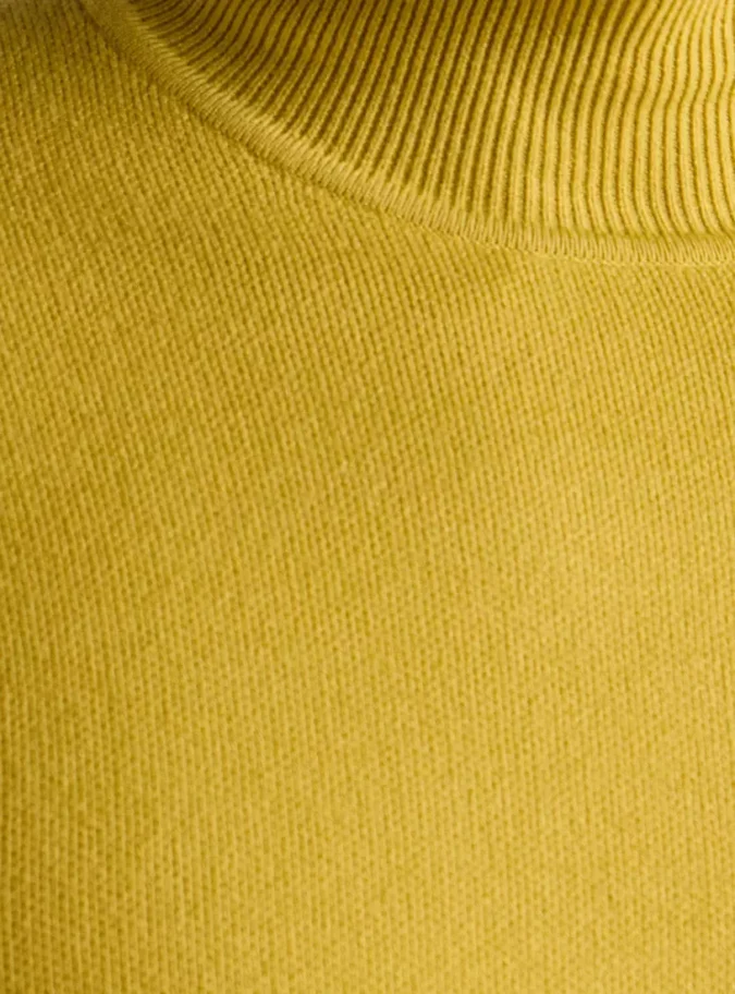 Plain High Neck Sweater-4