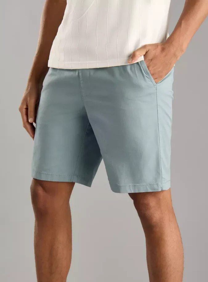 Plain Pull On Shorts-1