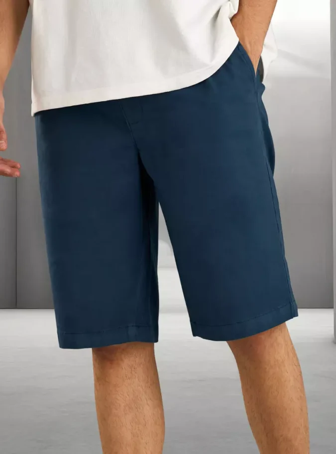 Plain Pull On Shorts-1