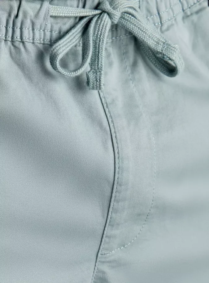 Plain Pull On Shorts-3