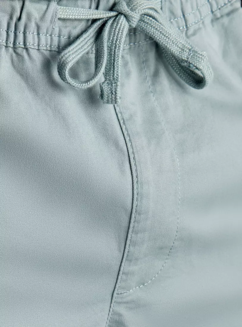 Plain Pull On Shorts-3