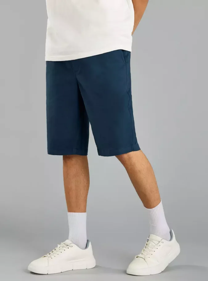 Plain Pull On Shorts-4