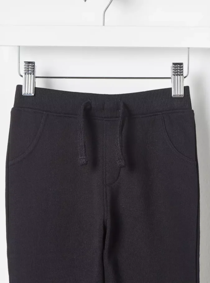 Plain Regular Fit Joggers-3