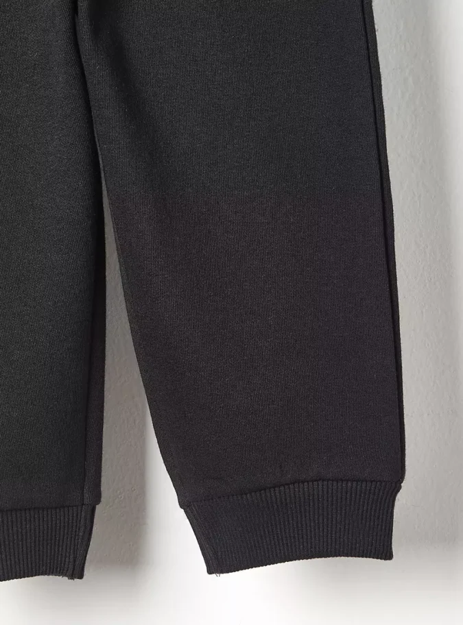 Plain Regular Fit Joggers-4