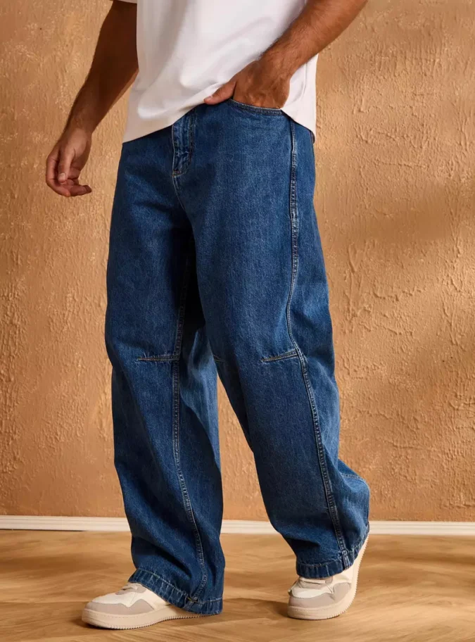 Plain Skater Fit Jeans-1