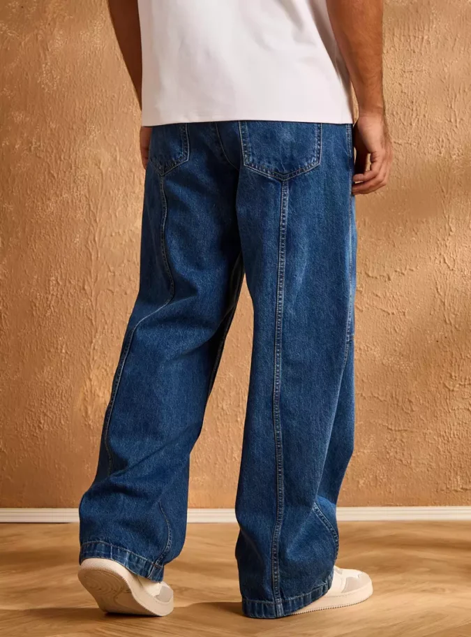 Plain Skater Fit Jeans-2