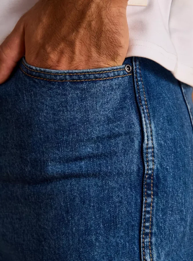 Plain Skater Fit Jeans-3