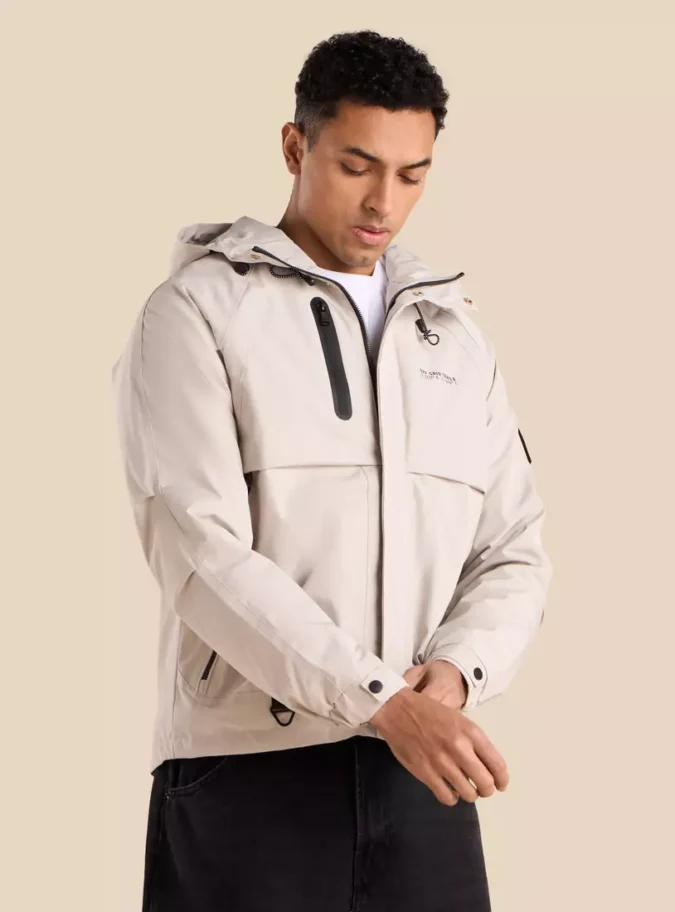 Printed Hooded Utility Jacket-4