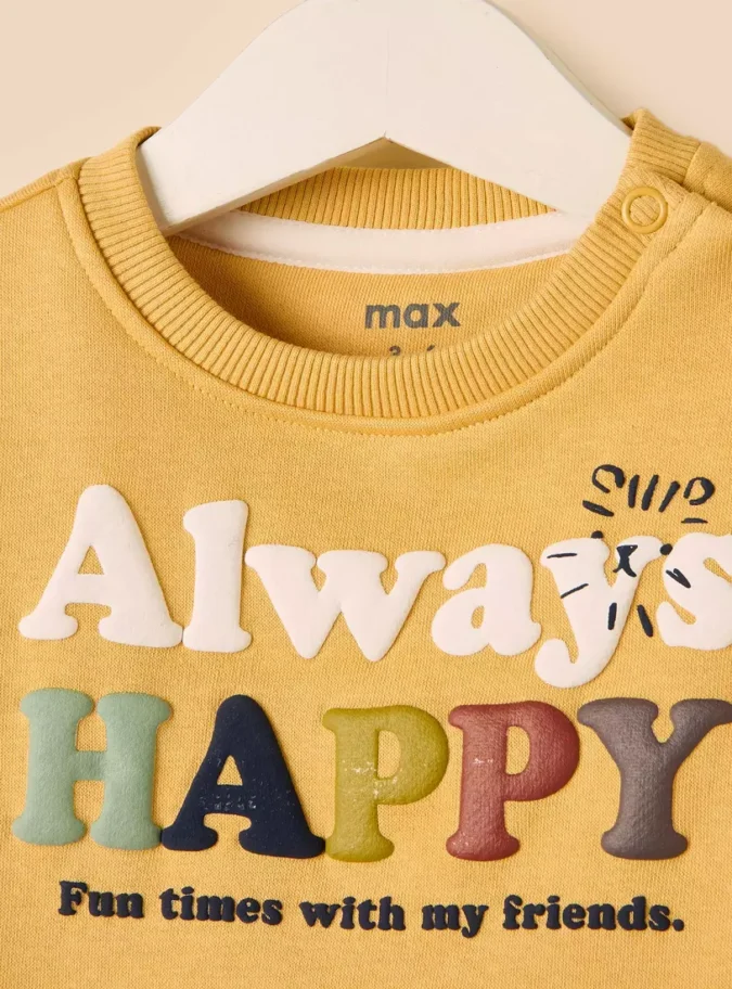 Printed Print Sweatshirt-4